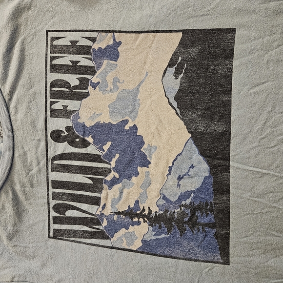 Retro Brand Blue Graphic Tee - Picture 2 of 5